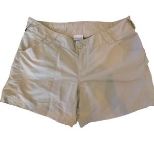 Columbia Performance Fishing Gear Shorts Beige Nylon Size Large